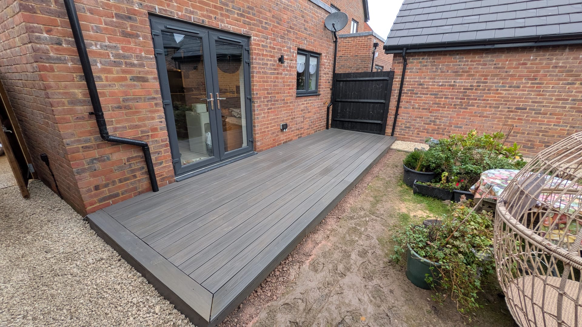 Composite decking installation in Surrey