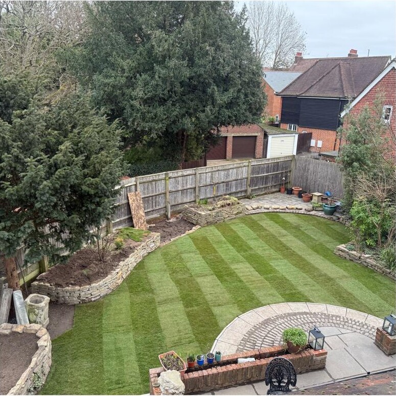 Garden after landscaping