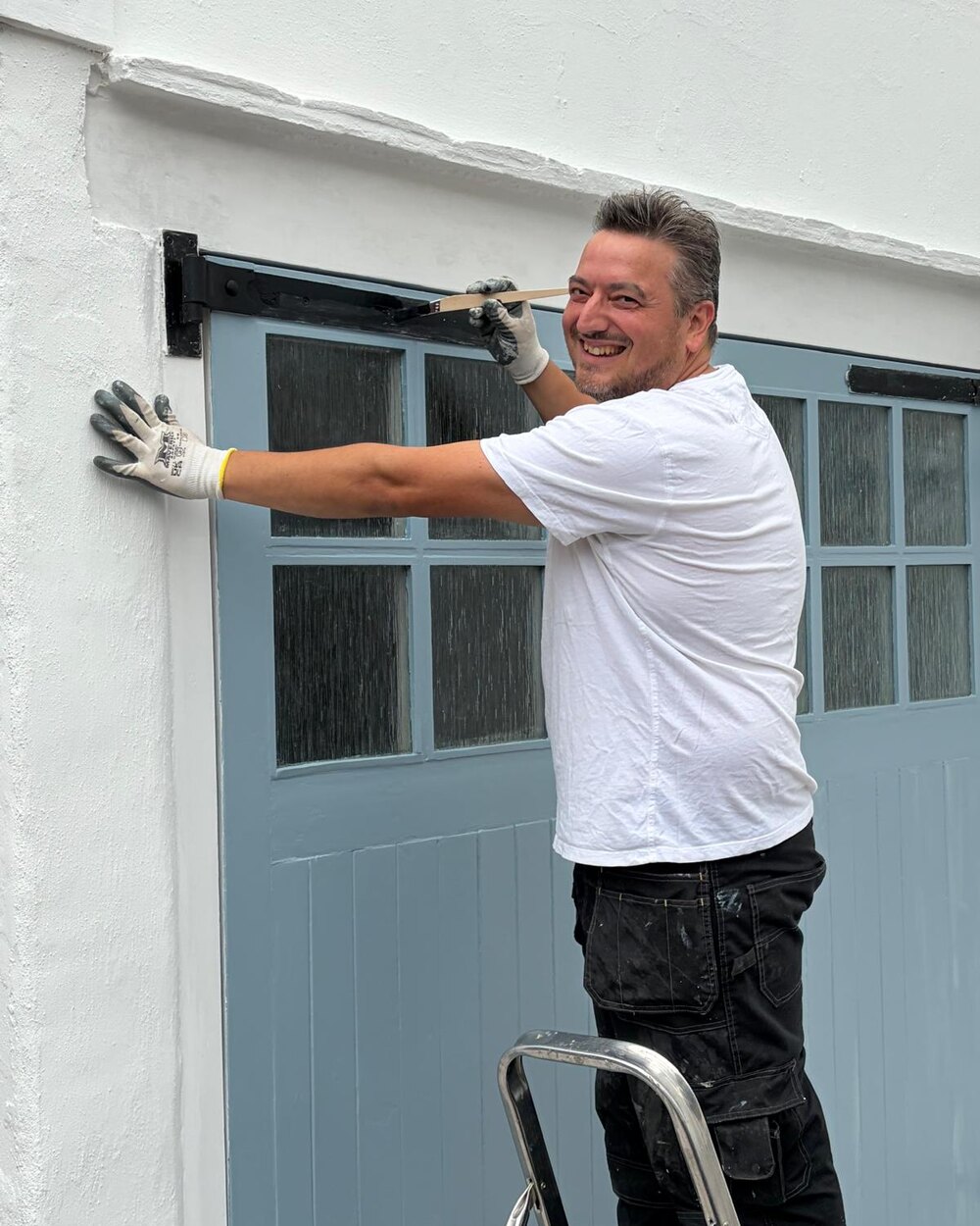 Nat Ciccone at work on a Surrey home transformation